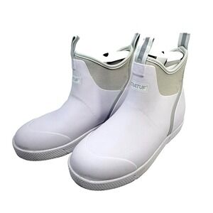 XTRATUF Men's Wheelhouse Ankle Deck Boots Size 8 White Waterproof Slip Resistant